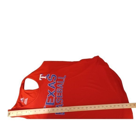 Women's MLB genuine Merchandise Texas Baseball Red Tank Top Size 2XL - Picture 15 of 16
